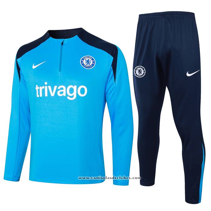 Sueter de Treinamento Chelsea 24/25 Azul